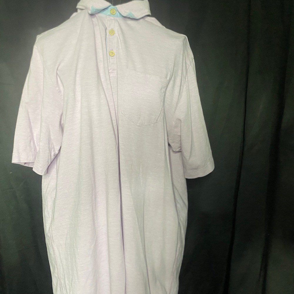 Johnston & Murphy‎ Mens Polo Shirt Short Sleeve Purple Casual